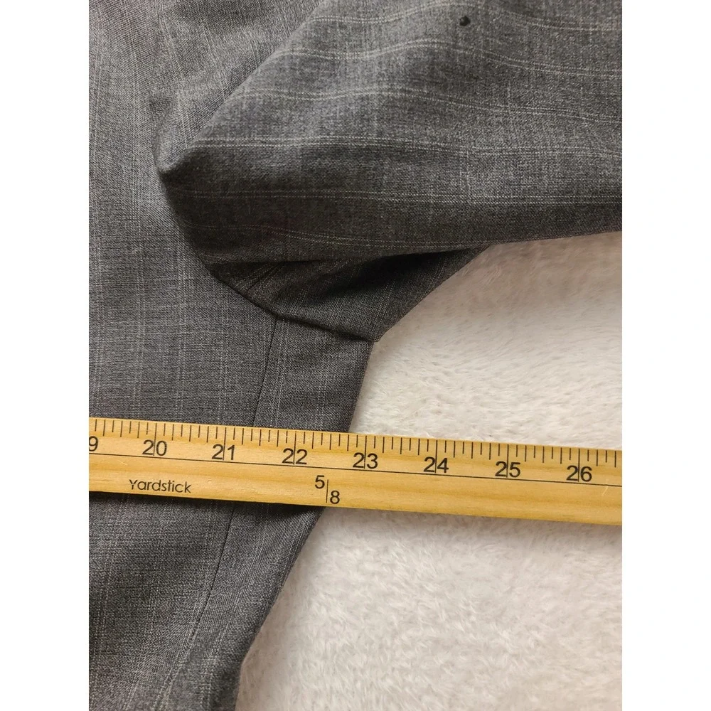 Mens‎ Charcoal Grey Pinstripe 2 Piece Suit Blazer and Pleated Trousers Set